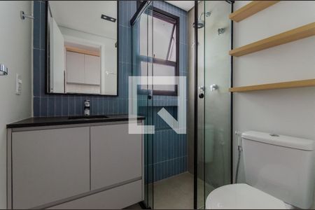 Banheiro de kitnet/studio para alugar com 1 quarto, 28m² em Vila Mariana, São Paulo