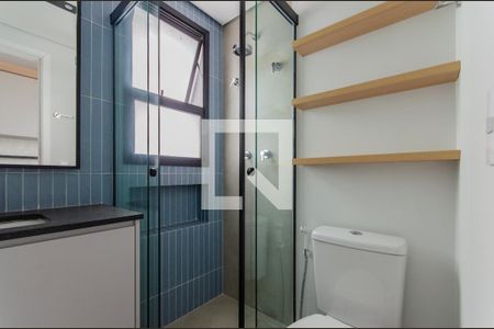 Banheiro de kitnet/studio para alugar com 1 quarto, 28m² em Vila Mariana, São Paulo