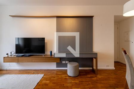 Detalhe Sala de apartamento para alugar com 1 quarto, 45m² em Itaim Bibi, São Paulo