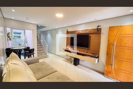 Sala de casa para alugar com 3 quartos, 127m² em Vila Scarpelli, Santo André