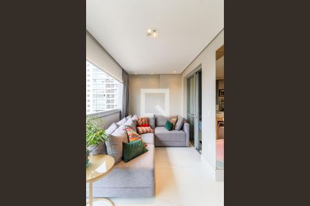 Sala de TV/Varanda de apartamento à venda com 2 quartos, 80m² em Campo Belo, São Paulo