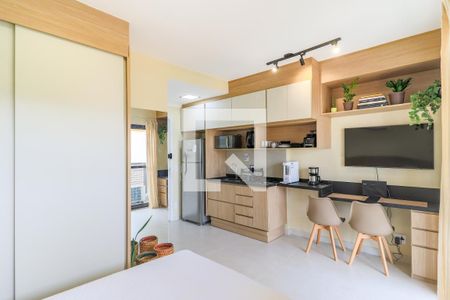 Sala/Quarto de kitnet/studio para alugar com 1 quarto, 27m² em Jardim das Acacias, São Paulo