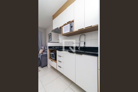 Cozinha de apartamento para alugar com 1 quarto, 29m² em Jardim Mirante, São Paulo