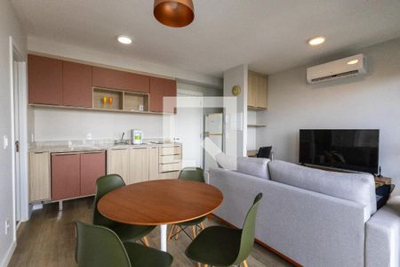 Sala de jantar de apartamento para alugar com 1 quarto, 37m² em Santo Amaro, São Paulo