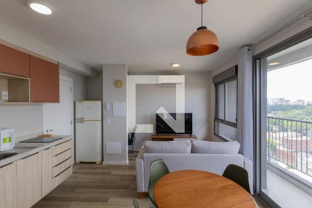 Sala de jantar de apartamento para alugar com 1 quarto, 37m² em Santo Amaro, São Paulo