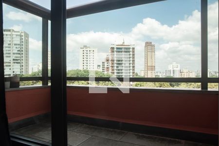 Varanda da Suíte de apartamento à venda com 1 quarto, 30m² em Mirandópolis, São Paulo