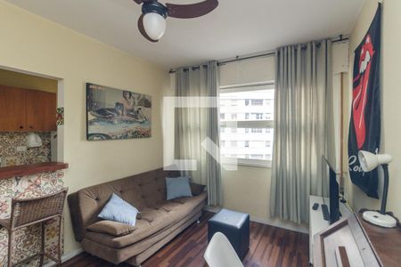 Sala de apartamento à venda com 1 quarto, 58m² em República, São Paulo