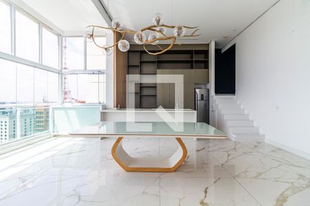 Sala de apartamento à venda com 1 quarto, 120m² em Jardim Paulista, São Paulo