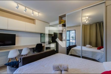 Sala/Quarto de kitnet/studio para alugar com 1 quarto, 26m² em Liberdade, São Paulo