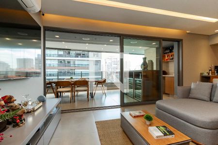 Sala de apartamento à venda com 3 quartos, 135m² em Brooklin, São Paulo