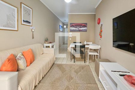 Sala de apartamento para alugar com 2 quartos, 70m² em Jardim Vitoria, Guarujá