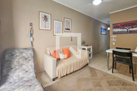 Sala de apartamento para alugar com 2 quartos, 70m² em Jardim Vitoria, Guarujá