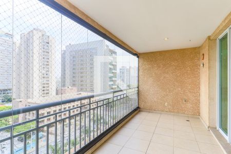 Varanda da Sala de apartamento à venda com 3 quartos, 125m² em Brooklin, São Paulo