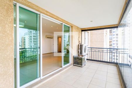 Varanda da Sala de apartamento à venda com 3 quartos, 125m² em Brooklin, São Paulo