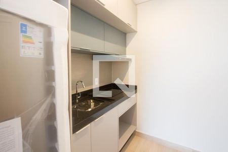 Cozinha de apartamento à venda com 1 quarto, 30m² em Santo Amaro, São Paulo