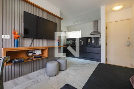 Sala/Cozinha de apartamento para alugar com 2 quartos, 60m² em Cerqueira César, São Paulo