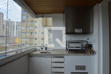 Varanda gourmet de apartamento à venda com 3 quartos, 115m² em Centro, Santo André