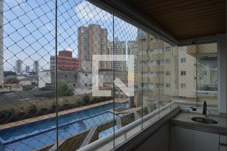 Varanda gourmet de apartamento à venda com 3 quartos, 115m² em Centro, Santo André