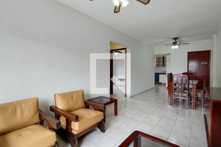 Sala de apartamento para alugar com 2 quartos, 80m² em Canto do Forte, Praia Grande