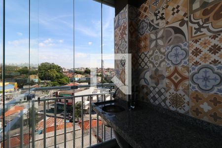 Varanda Gourmet de apartamento para alugar com 2 quartos, 52m² em Parque das Nações, Santo André