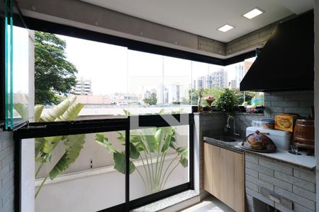 Varanda Gourmet de apartamento para alugar com 3 quartos, 82m² em Jardim, Santo André