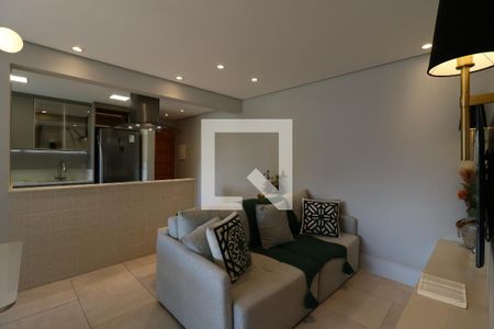 Sala de apartamento para alugar com 3 quartos, 82m² em Jardim, Santo André