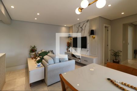 Sala de apartamento para alugar com 3 quartos, 82m² em Jardim, Santo André