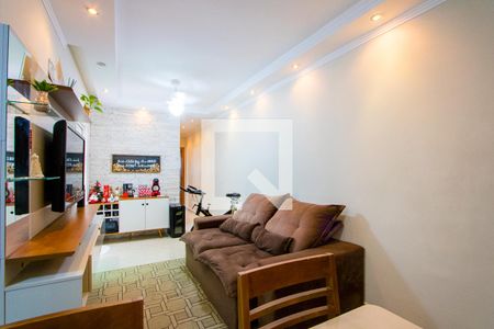 Sala de apartamento à venda com 2 quartos, 70m² em Vila Tibiriçá, Santo André