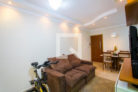 Sala de apartamento à venda com 2 quartos, 70m² em Vila Tibiriçá, Santo André