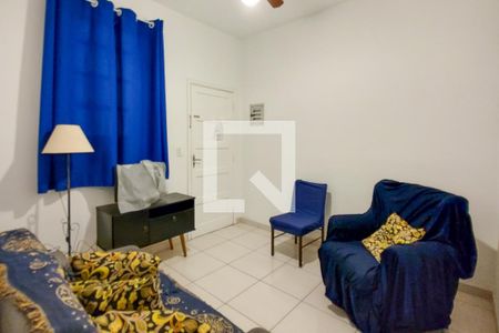 Sala de apartamento para alugar com 1 quarto, 40m² em Guilhermina, Praia Grande