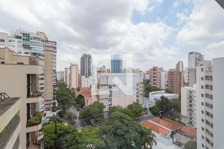 Varanda de kitnet/studio para alugar com 1 quarto, 21m² em Indianópolis, São Paulo