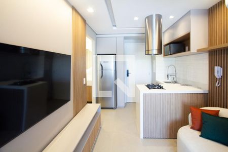 Sala/Cozinha de apartamento para alugar com 1 quarto, 32m² em Moema, São Paulo