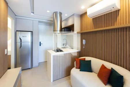 Sala/Cozinha de apartamento para alugar com 1 quarto, 32m² em Moema, São Paulo