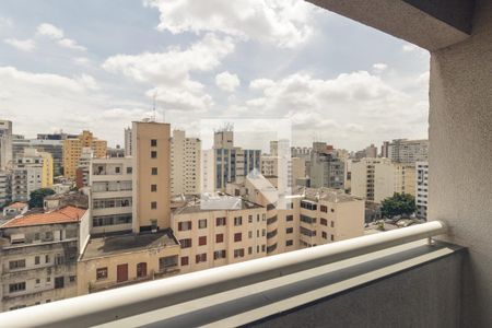 Sacada da Sala de apartamento para alugar com 1 quarto, 35m² em Santa Cecilia, São Paulo