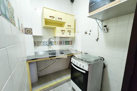 Cozinha de apartamento à venda com 1 quarto, 23m² em Lapa, Rio de Janeiro