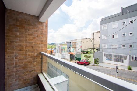 Varanda da sala de apartamento à venda com 2 quartos, 60m² em Vila Pires, Santo André