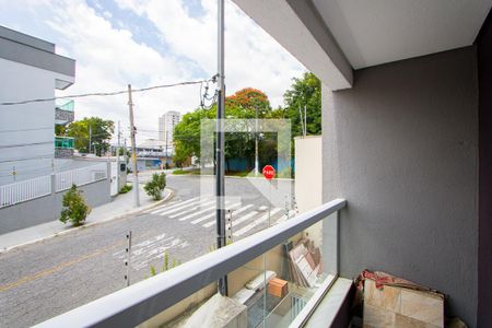 Varanda da sala de apartamento à venda com 2 quartos, 60m² em Vila Pires, Santo André