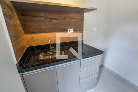 Sala/Cozinha de apartamento para alugar com 1 quarto, 21m² em Bangú, Santo André