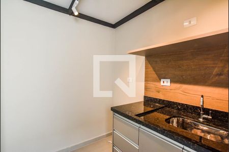 Sala/Cozinha de apartamento para alugar com 1 quarto, 19m² em Bangú, Santo André