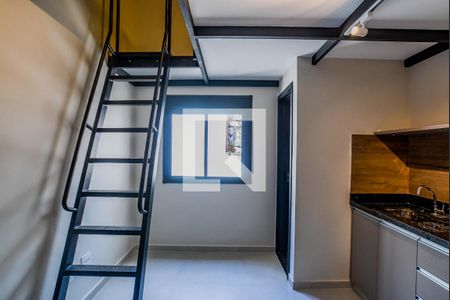 Sala/Cozinha de apartamento para alugar com 1 quarto, 22m² em Bangú, Santo André