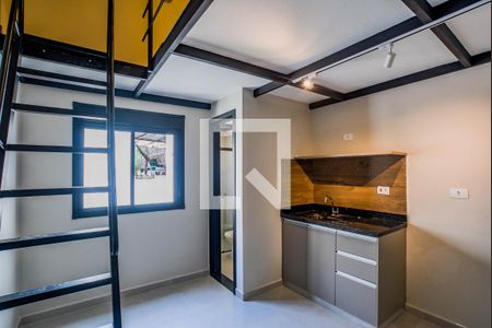 Sala/Cozinha de apartamento para alugar com 1 quarto, 22m² em Bangú, Santo André