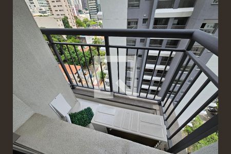 varanda de apartamento para alugar com 1 quarto, 23m² em Paraíso, São Paulo