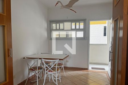 Sala de Jantar de apartamento para alugar com 1 quarto, 59m² em Aparecida, Santos