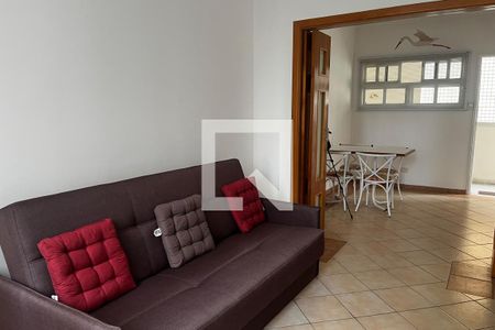 Sala  de apartamento para alugar com 1 quarto, 59m² em Aparecida, Santos