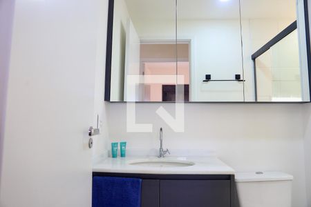 Banheiro de apartamento para alugar com 1 quarto, 31m² em Mirandópolis, São Paulo