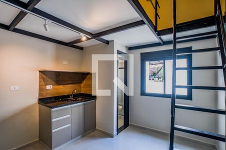 Sala/Cozinha de apartamento para alugar com 1 quarto, 21m² em Bangú, Santo André