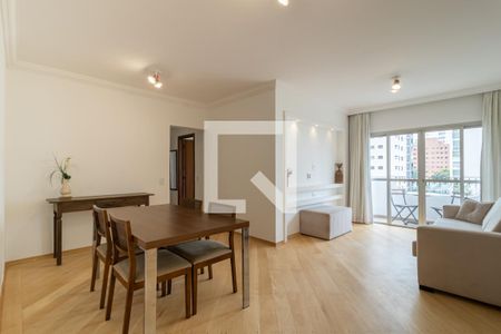 Sala  de apartamento para alugar com 2 quartos, 92m² em Indianópolis, São Paulo