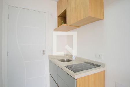 Cozinha de kitnet/studio para alugar com 1 quarto, 26m² em Vila Esperança, São Paulo