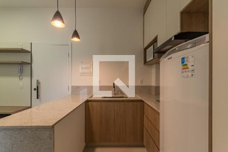 Cozinha de apartamento para alugar com 1 quarto, 33m² em Ouro Preto, Belo Horizonte