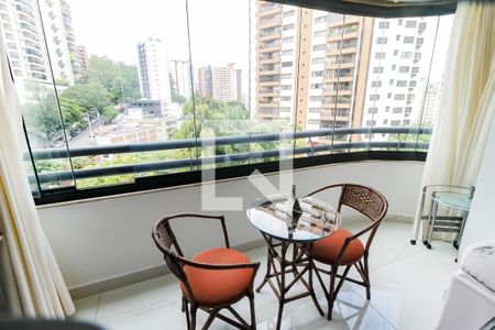 Varanda da Sala de apartamento para alugar com 4 quartos, 160m² em Vila Andrade, São Paulo